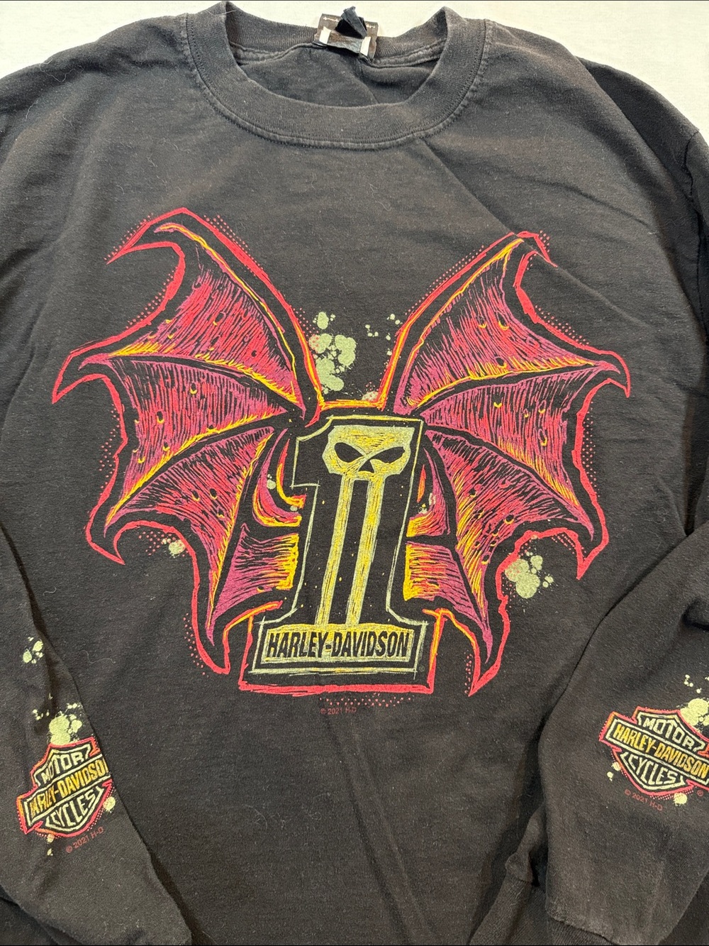 Harley-Davidson Indianapolis Southside Skull Graphic Long Sleeve Black L